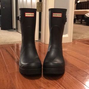 Size 9 Short Black Hunter rainboots